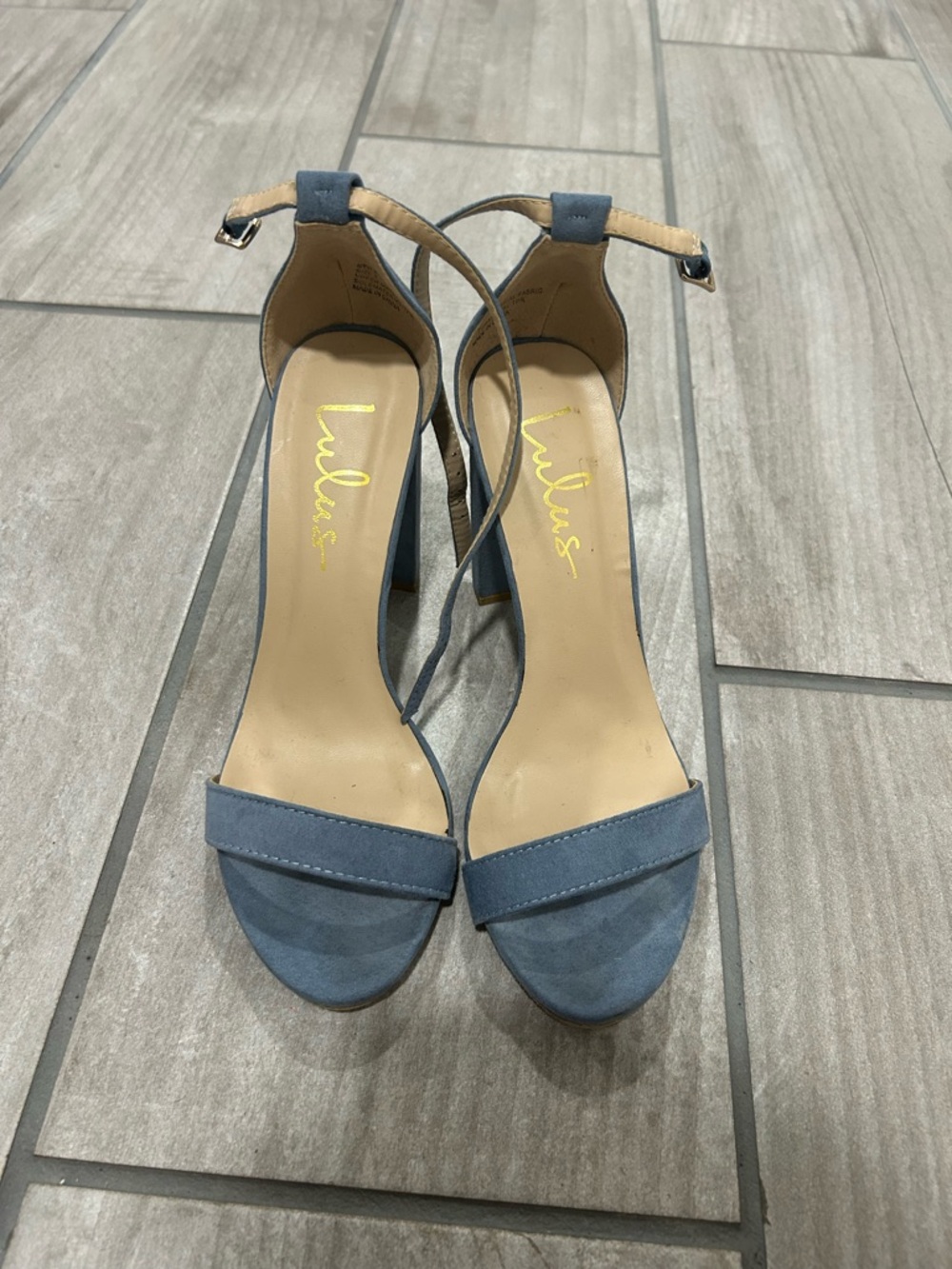 Lulu's Steel Blue Heels Size 7